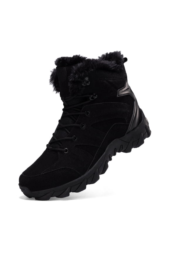 Men's Snow Boots – Insulated Fleece-Lined High-Top Boots, Non-Slip Winter Outdoor Hiking Boots