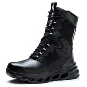 SKIUHS Mens Tactical Work Boots Lightweight Military Style, Comfortable, Durable and Breathable for Outdoors
