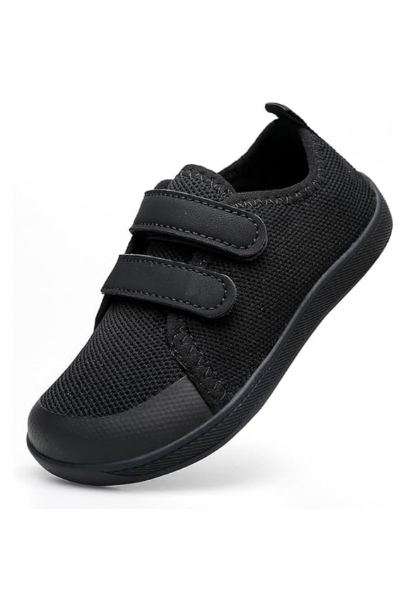 Toddler & Little Kids Barefoot Shoes – Wide Toe Box Zero Drop Minimalist Sneakers, Adjustable Strap Splay Naturally Outdoor Walking Shoes for Boys Girls