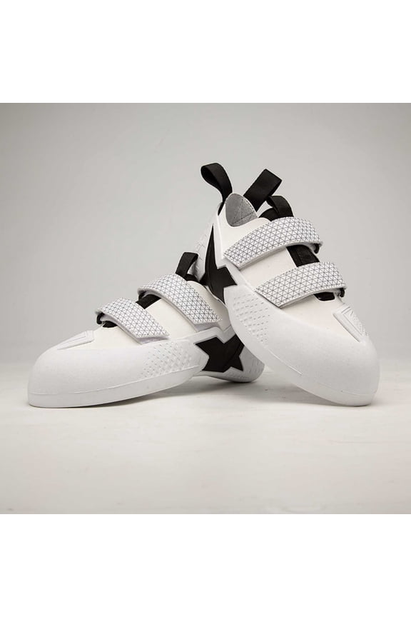 Unisex Professional-Grade Rock Climbing Shoes – Dual Adjustable Hook-and-Loop Closure Sticky Rubber Sole Flocking Super Fiber Upper Indoor Outdoor Climbing Shoes