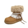 thumbnail image 1 of SKIUHS Women's Faux Fur Boots - Furry Fluffy Winter Snow Boots for Women, 1 of 4