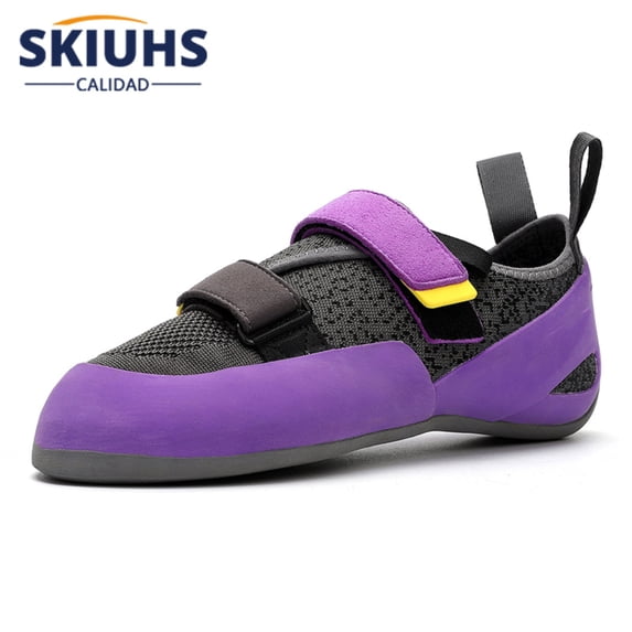 SKIUHS Women’s Rock Climbing Shoes (Beginners/Advanced) – Indoor Outdoor Adjustable Hook-and-Loop Sticky Sole