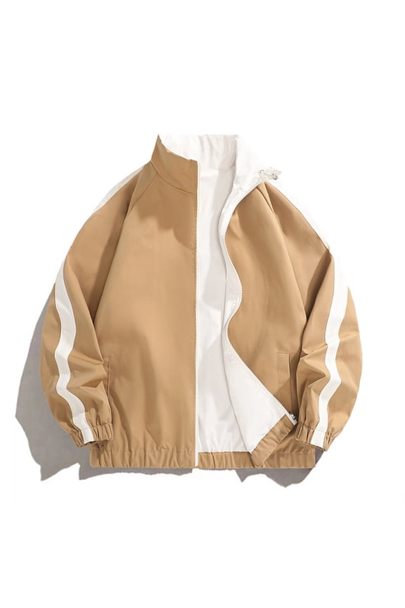 Men's Winter Jackets Thermal Outerwear Jackets Warm Tops Side Pockets Long Sleeves Mens Jackets Warm Lightweight Jacket Solid Color Plus Size Winter Essentials