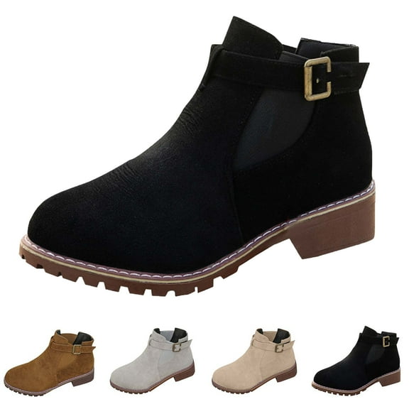 SKIYLEVZ Winter Boots Fashion Snow Boots for Women Breathable Thermal Boots with Fleece Lined Thick Soft Sole Flatform Office Outdoor Avtivities Cold Weather Footwear