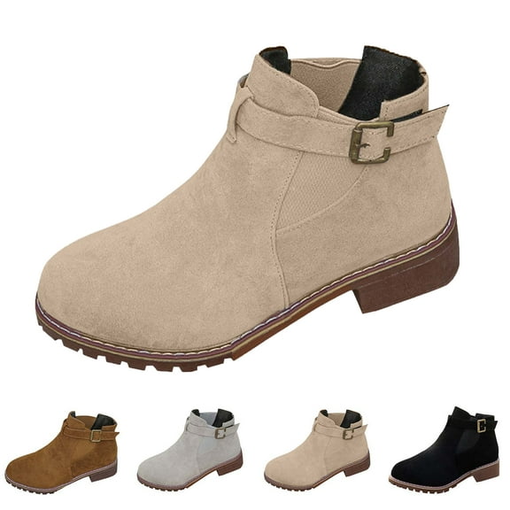 SKIYLEVZ Winter Boots Fashion Snow Boots for Women Breathable Thermal Boots with Fleece Lined Thick Soft Sole Flatform Office Outdoor Avtivities Cold Weather Footwear