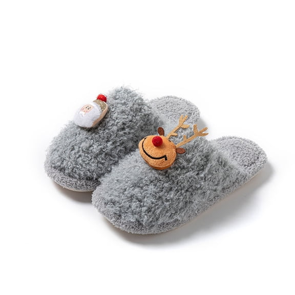 SKIYLEVZ Winter Fuzzy Slippers for Women House Slippers with Comfortable Soft Arch Fleece Lined Slipper Slip On Footwear Cozy Flat Platform Slipper Winter Fashion Home Slipper