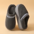 thumbnail image 1 of SKIYLEVZ Women's Fuzzy Slippers Comfortable Soft Arch Fleece Lined Slipper Slip On Footwear Cozy Flat Platform House Slippers Non-Slide Winter Slipper, 1 of 6
