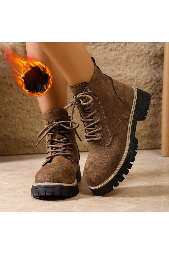 Women's Moto Boots Cowgirl Boots Lace Up Ankle Moto Boots Waterproof Shoes Wide Width Available Women’s Work Boot Suitable Match Dresses Jeans Fashion Boots