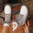 thumbnail image 1 of SKIYLEVZ Women's Snow Boots Warm Winter Fashion Boots Breathable Thermal Boots with Fleece Lined Thick Soft Sole Flatform Cold Weather Daily Outfit Party Club Footwear, 1 of 9