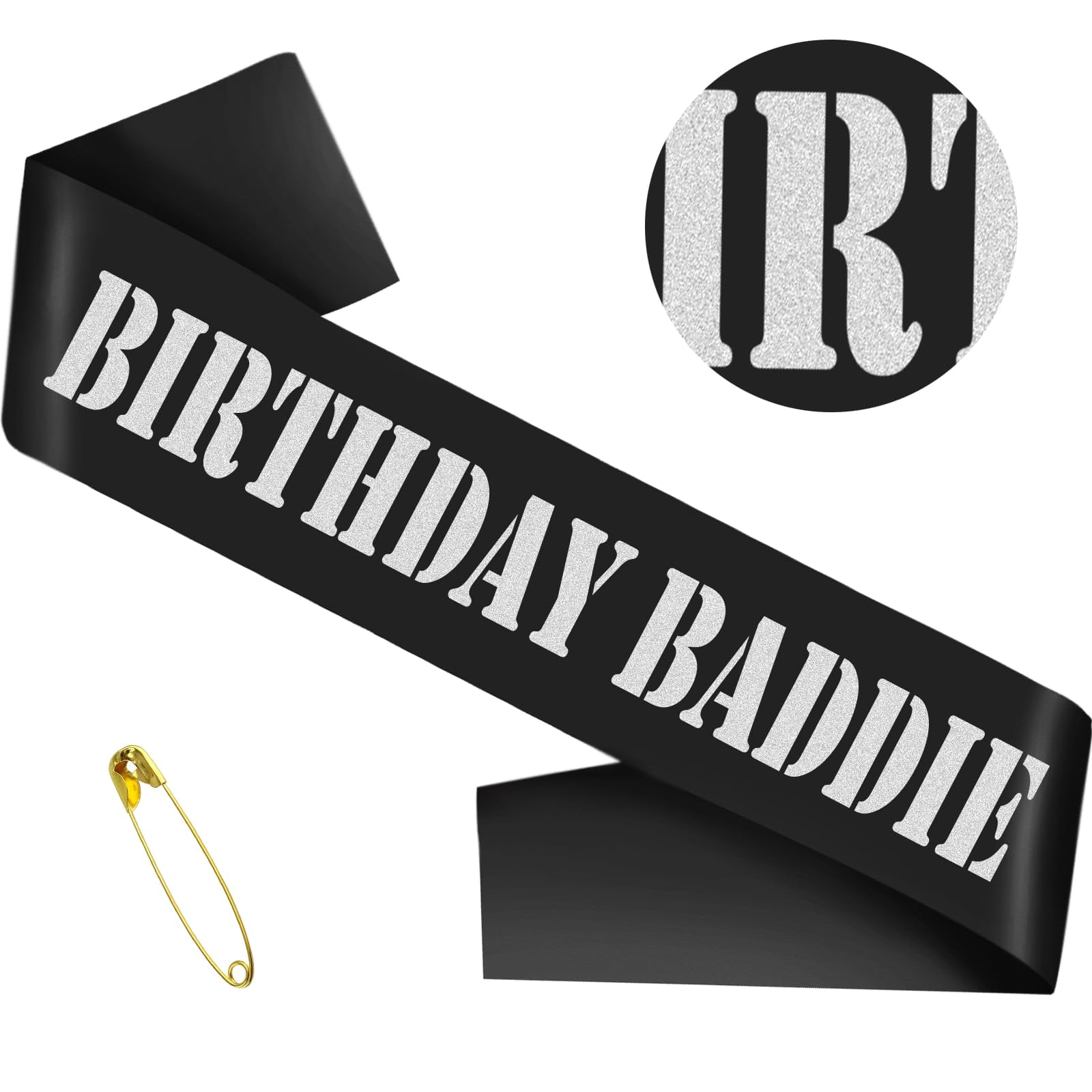 Birthday Girl Sash – White & Pink Foil, Adjustable For 10th, 16th, 18th, 21st Celebrations - View #9