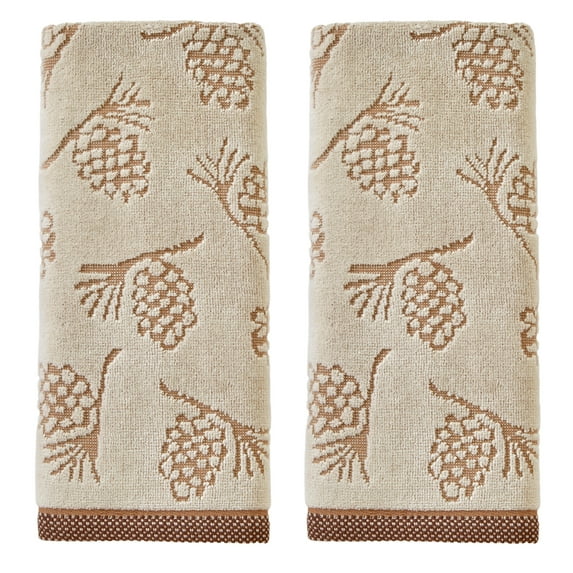 SKL HOME PINECONE JACQUARD 2 PC HAND TOWEL