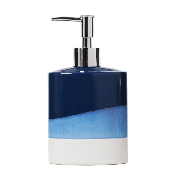SKL Home Alanya Lotion/Soap dispenser, Blue, 10.34 oz.
