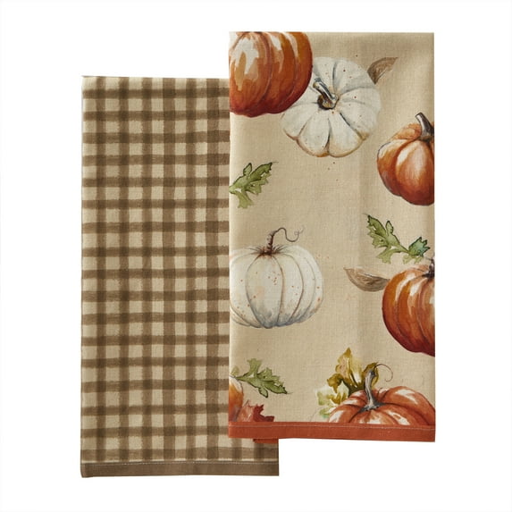 SKL Home Autumn Pumpkins 2 Piece Kitchen Towel Set