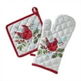 thumbnail image 1 of SKL Home Berry Cardinal Oven Mitt & Pot Holder Set, 1 of 6