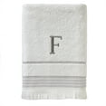 thumbnail image 1 of SKL Home Casual Monogram Bath Towel, "F", White, 1 of 4