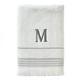 thumbnail image 1 of SKL Home Casual Monogram Bath Towel, "M", White, 1 of 6