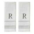 thumbnail image 1 of SKL Home Casual Monogram Hand Towel (2-Pack), "R", White, 1 of 6
