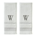 thumbnail image 1 of SKL Home Casual Monogram Hand Towel (2-Pack), "W", White, 1 of 6