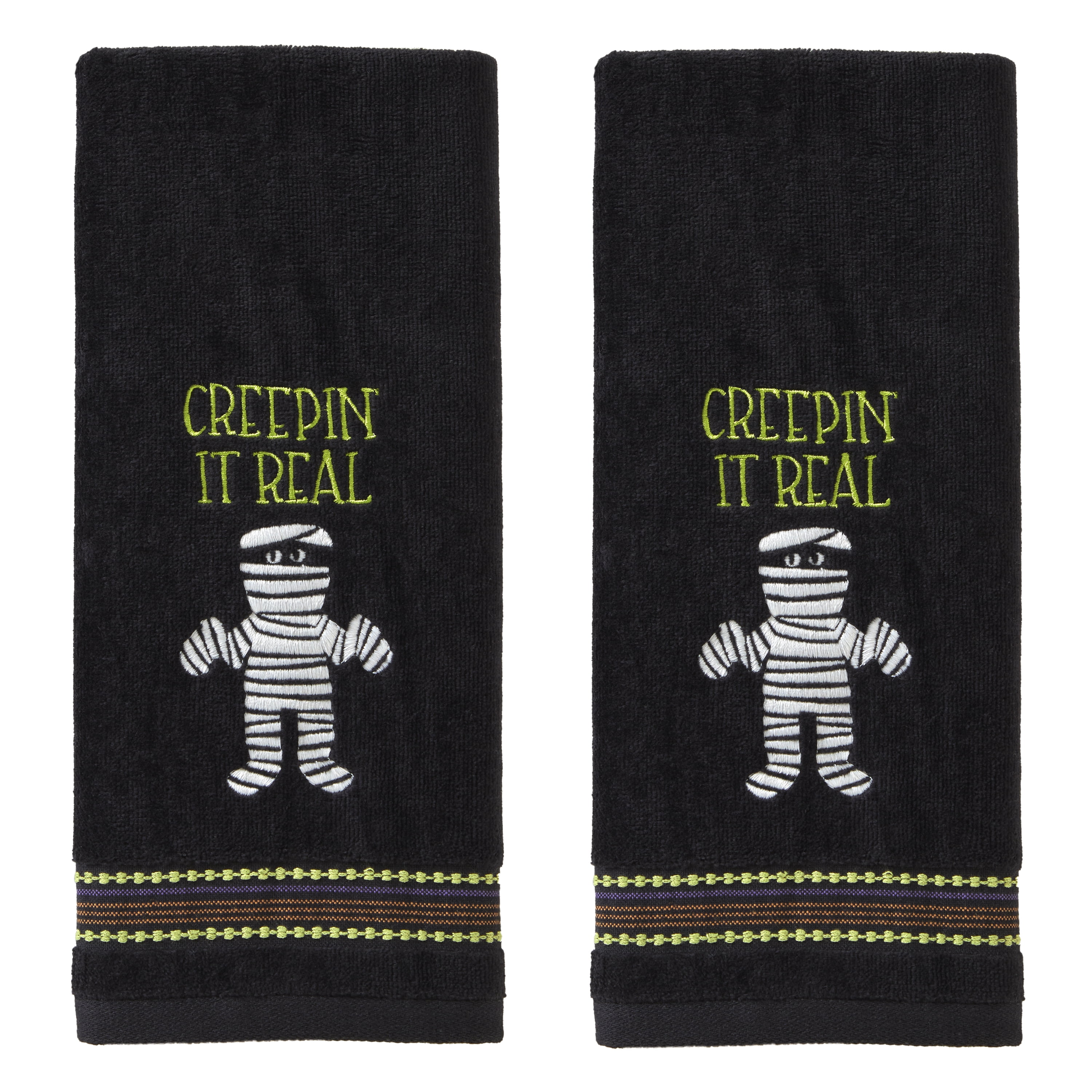 SKL Home Creepin It Real 2 Piece Hand Towel Set - Walmart.com