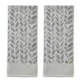 thumbnail image 1 of SKL Home Distressed Leaves Hand Towel (2-Pack),Gray, 1 of 7