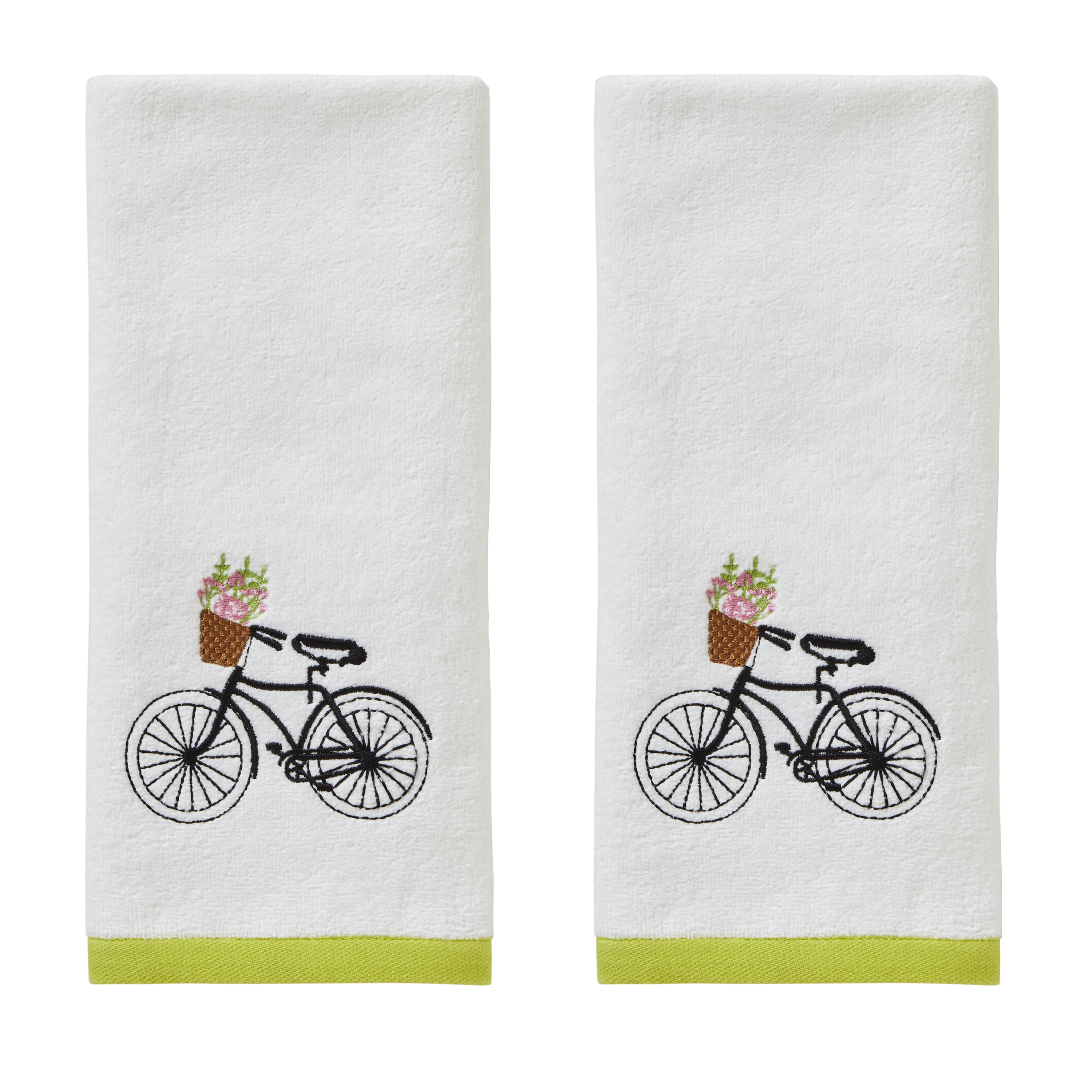 SKL Home Flower Basket Bike Hand Towel (2-Pack)