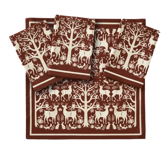 SKL Home Harvest Otomi 4 Piece Napkin Set
