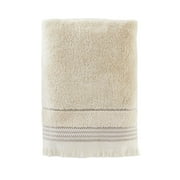 SKL Home Jude Fringe Bathroom Bath Towel, Taupe, 27" x 50"