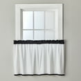 thumbnail image 1 of SKL Home Marrisa Tier Curtain Pair, Black, 56x36, 1 of 5