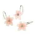 SKL Home Misty Floral Shower Curtain Hook Set, Pink, 12 piece