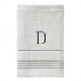 thumbnail image 1 of SKL Home Monogram Cotton Bath Towel, "D", White, 1 of 7