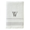 thumbnail image 1 of SKL Home Monogram Cotton Bath Towel, "W",  White, 1 of 7