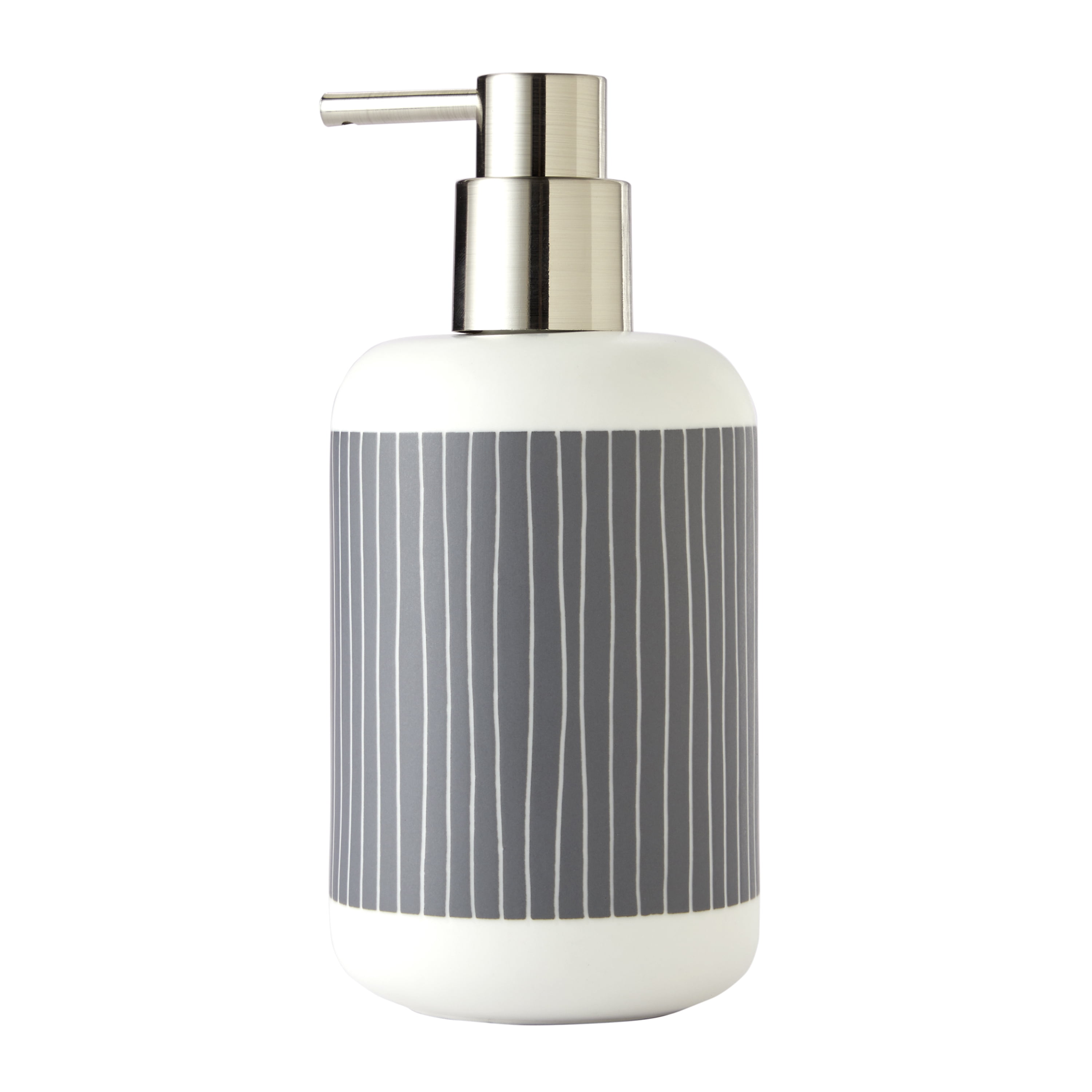 SKL Home Pinstripe Row Stoneware Soap Dispenser