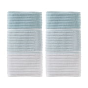 SKL Home Planet Ombre Hand Towel 2-Pack, Aqua, 16" x 26"