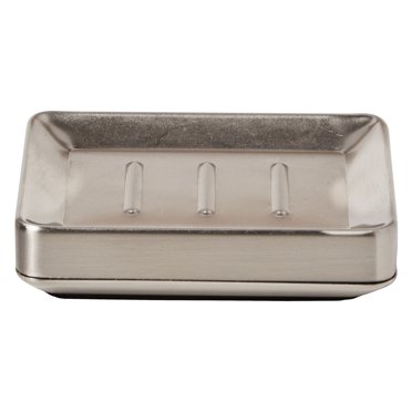 Satin Stainless Steel Soap Dish – Island Accessories – Brushed Finish 110mm