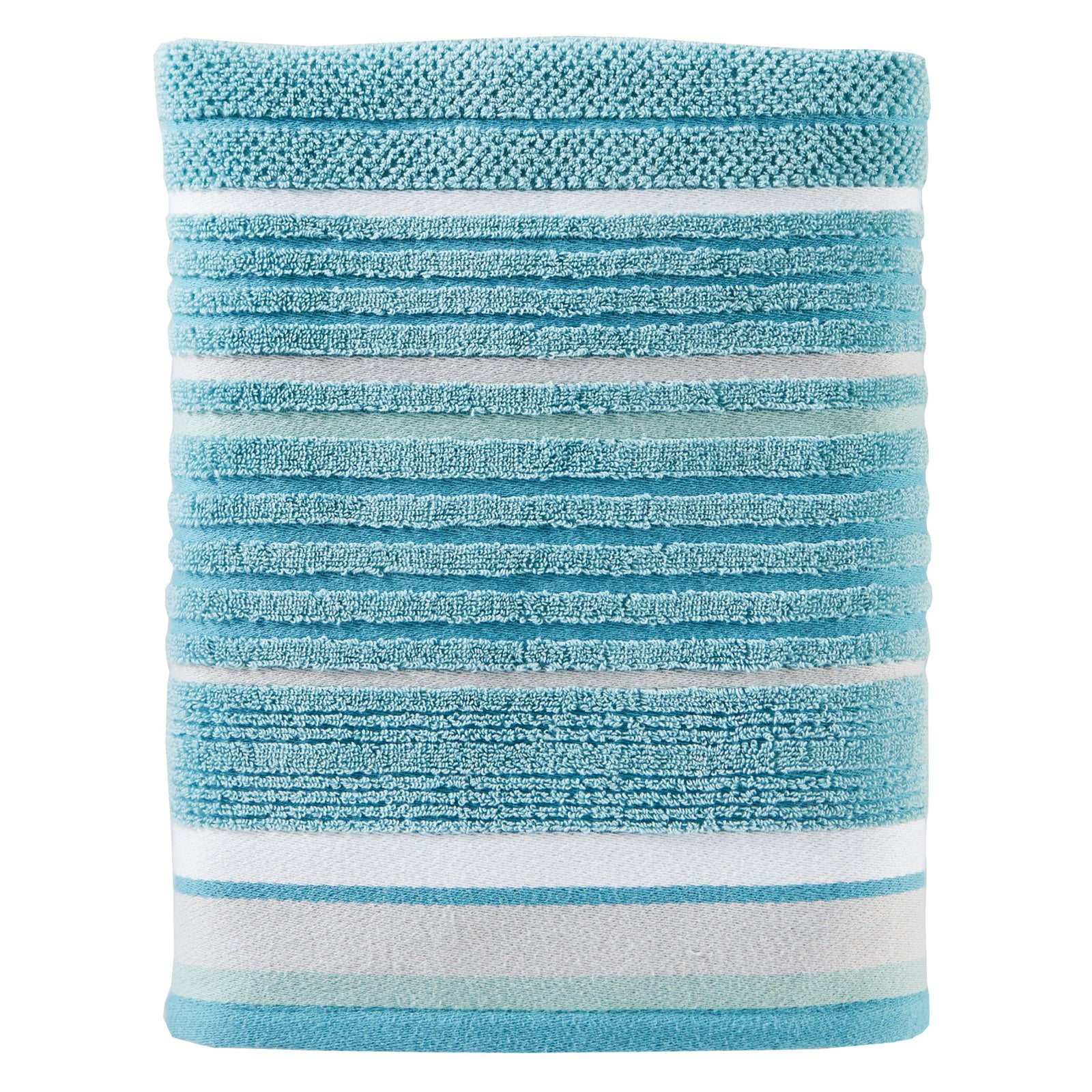 Teal striped towels deals