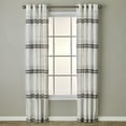 thumbnail image 1 of SKL Home Slate Stripe Curtain Panel Pair, White, 52x63, 1 of 5