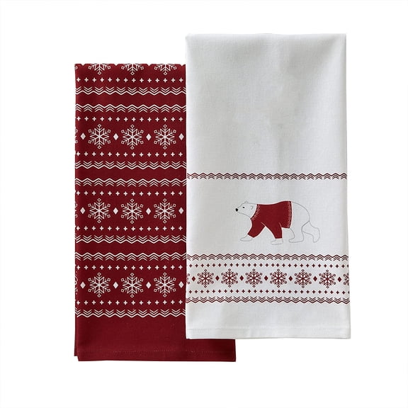 SKL Home Vern Yip Polar Cove Dish Towel Set, Multicolored 2 Pack