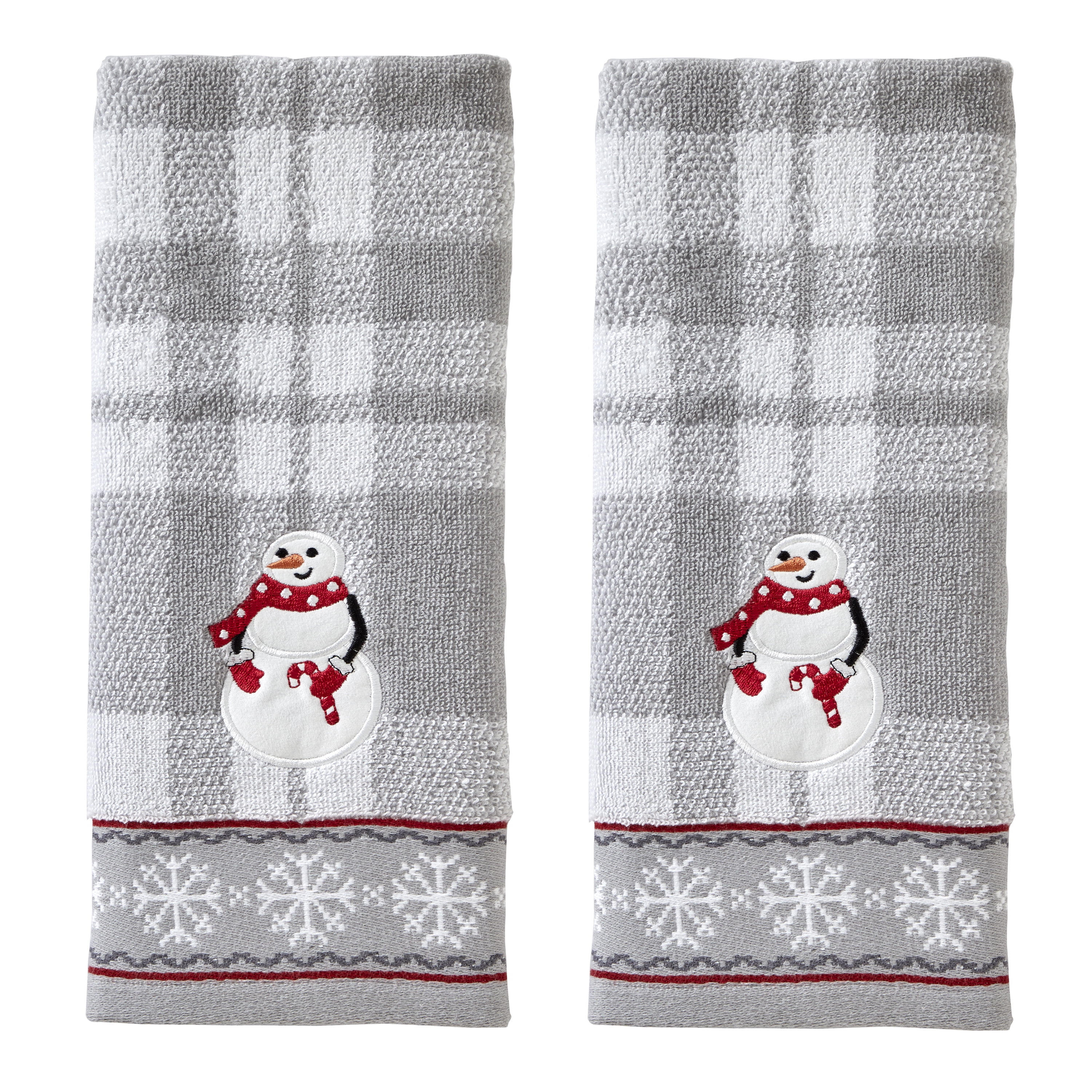 SKL Home Whistler Plaid 2 Piece Hand Towel Set