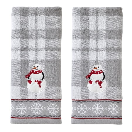 SKL Home Whistler Plaid 2 Piece Hand Towel Set