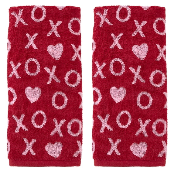 SKL Home XOXO Jacquard Hand Towel