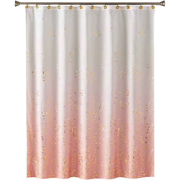 SKL Home by Saturday Knight Ltd. Splatter Fabric Shower Curtain, Pink