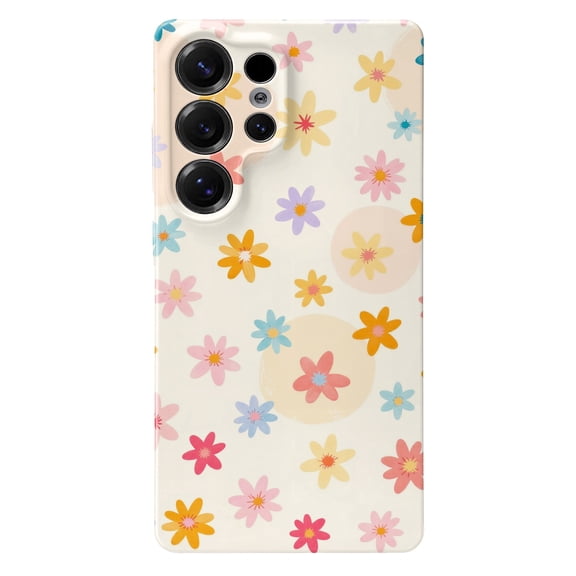 SKLYDDI Cute Aesthetic Floral Case for Galaxy S22 5G