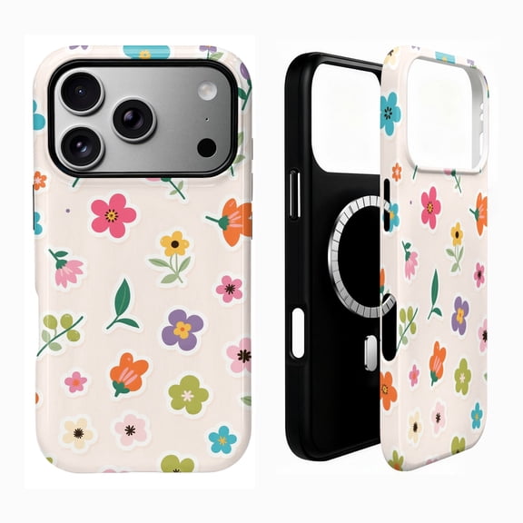 SKLYDDI Cute Aesthetic Floral Case for iPhone 11, Compatible with MagSafe - 285