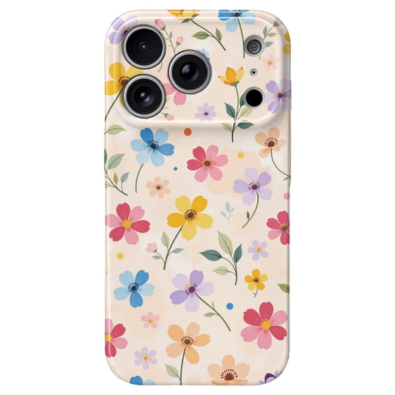 SKLYDDI Cute Aesthetic Floral Case for iPhone 13 Mini