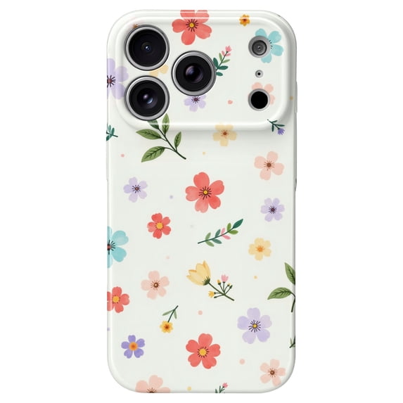 SKLYDDI Cute Floral Aesthetic Case for iPhone 13 Pro