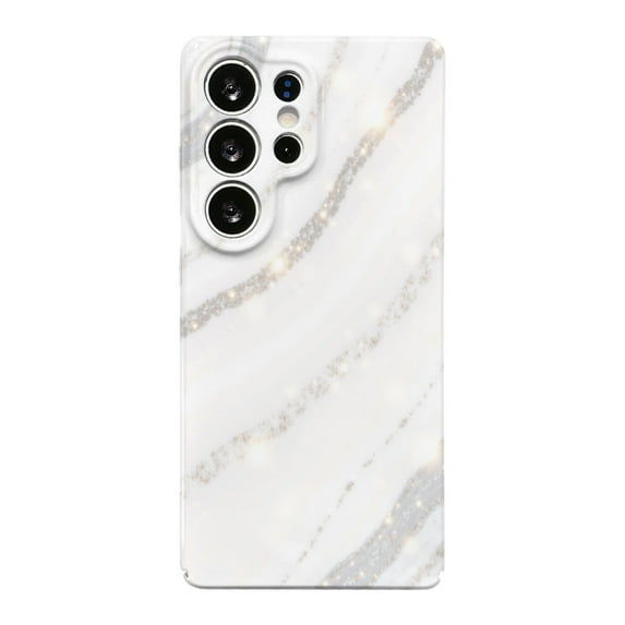 SKLYDDI Multicolor Abstract Marble for Galaxy A30 Case - Glitter, TPU Flexible, Elegant Design, Aesthetic Cute