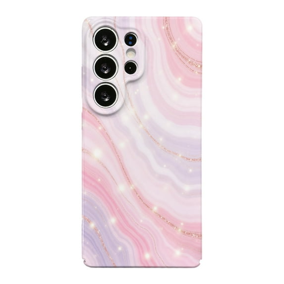 SKLYDDI Multicolor Dreamy Glitter Swirl for Galaxy A54 5G Case - Elegant Marble Pattern with Light Spots, TPU, Comfortable Grip, Aesthetic Cute