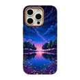 thumbnail image 1 of SKLYDDI Multicolor Serene Sunset for iPhone 12 Pro Max Case - Illustrative Colorful Lake and Nature Design, TPU Flexible, Aesthetic Cute, 1 of 7