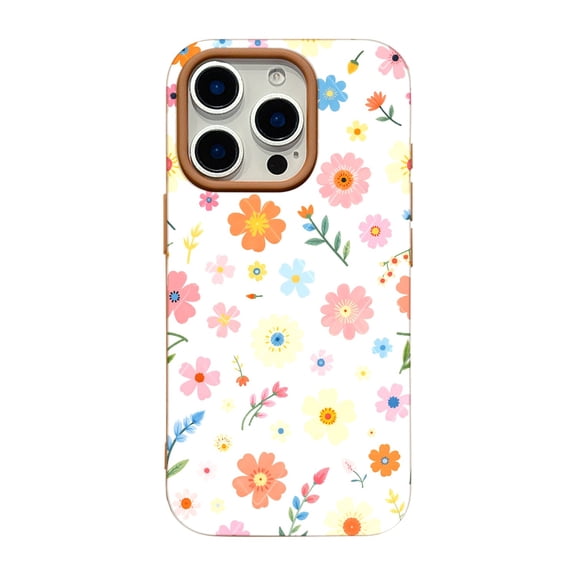 SKLYDDI Multicolor Vibrant Floral for iPhone 11 Case - Naive Style Floral Design, TPU, Flexible Cover, Aesthetic Cute