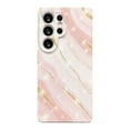 thumbnail image 1 of SKLYDDI Pink Marble & Gold Sparkles for Galaxy A13 Case - Abstract Design, TPU, Flexible, Aesthetic Cute, 1 of 7